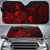 Kosrae Auto Sun Shades Turtle Hibiscus Red Auto Sun Shade Universal Fit Red - Polynesian Pride