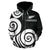 Aotearoa Hoodie Patterns Maori Silver Fern Koru Zip up - Polynesian Pride