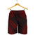 Gambier Islands Men's Shorts - Polynesian Chief Red Version - Polynesian Pride