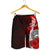 American Samoa Polynesian Men's Shorts - Coat Of Arm With Hibiscus - Polynesian Pride