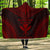 Kanaka Maoli Polynesian Chief Hooded Blanket - Red Version Hooded Blanket Red - Polynesian Pride