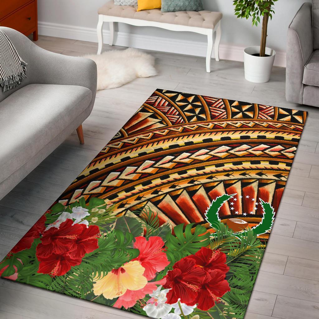 Pohnpei Micronesian Area Rug - Vintage Pattern GOLD - Polynesian Pride