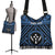 Kosrae Personalised Boho Handbag - Kosrae Flag In Polynesian Tattoo Style (Blue) - Polynesian Pride