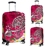 Polynesian Luggage Covers - Turtle Plumeria Pink Color - Polynesian Pride