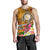 Hawaii Polynesian Men's Tank Top - Hawaii Seal With Turtle Plumeria (Gold) - Polynesian Pride