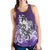 Maori Manaia The Blue Sea Racerback Tank, Purple Purple - Polynesian Pride