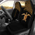 Polynesian Custom Personalised Car Seat Covers - Polynesian Gold Turtle Curve Style Universal Fit Golden - Polynesian Pride