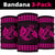 Hawaii Kakau Polynesian Anchor Bandana 3 - Pack - Pink - Polynesian Pride