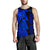 (Custom Personalised Text) Samoa Men Tank Tops - Samoa Coat Of Arm Blue - Polynesian Pride