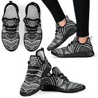 Micronesia Mesh Knit Sneakers - Micronesia Style Black - Polynesian Pride