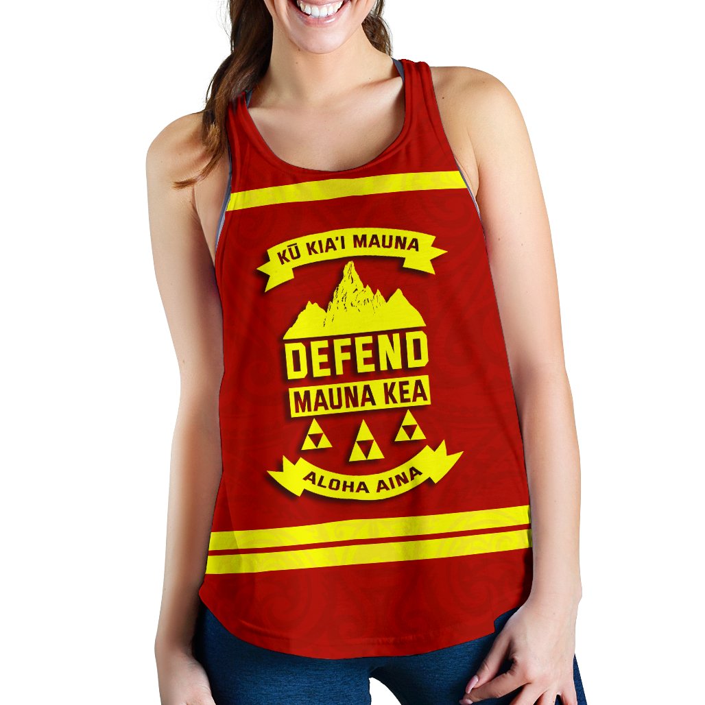 Mauna Kea Women's Racerback Tank 08 - Polynesian Pride