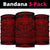 Hawaiian Kanaka Map Bandana 3 - Pack Attack Warrior Red - Polynesian Pride