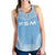 Federated States Of Micronesia Women's Racerback Tank - Polynesian Chief Flag Version Blue - Polynesian Pride