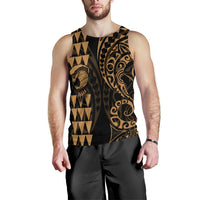 Hawaii Warrior Men's Tank Top Gold - Polynesian Pride