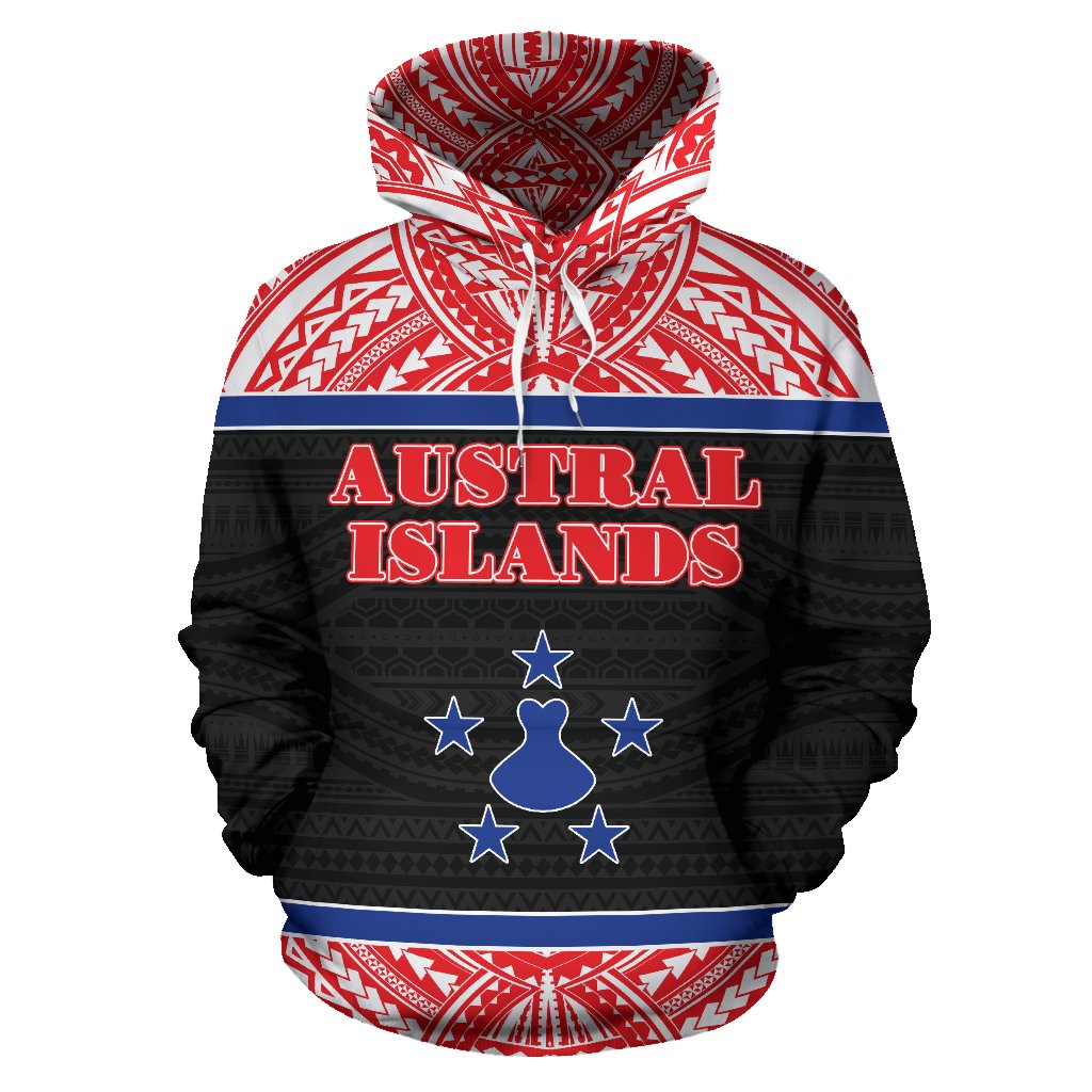 Austral Islands All Over Hoodie Polynesian Hoodie Style - Polynesian Pride