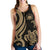 Samoa Polynesian Women Racerback Tank - Gold Tentacle Turtle - Polynesian Pride