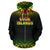 Cook Islands Polynesian Zip up Hoodie Fog Reggae - Polynesian Pride