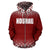 Kosrae All Over Zip up Hoodie Red Fog Style - Polynesian Pride