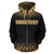 Tuvalu Polynesian Custom Zip up Hoodie Fog Gold - Polynesian Pride