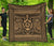 Hawaii Polyensian Turtle Premium Quilt Gold Gold - Polynesian Pride