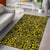 Hawaii Area Rug Polynesian Kakau Turtle AH Rug Yellow - Polynesian Pride