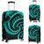 New Zealand Maori Mangopare Luggage Cover Polynesian - Turquoise Turquoise - Polynesian Pride