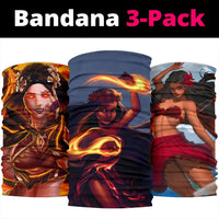 Hawaii Goddess Pele Dancing Bandana 3 - Pack - Polynesian Pride