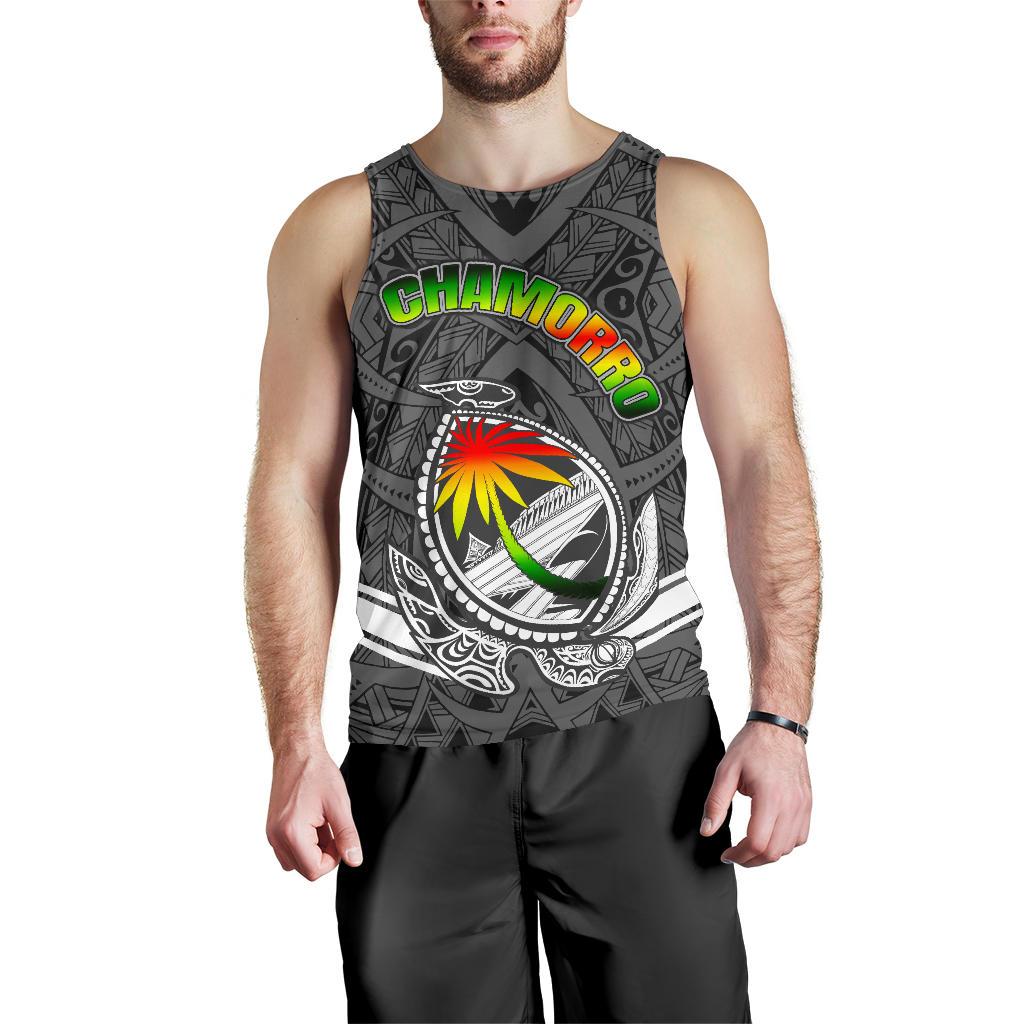 Guam Men's Tank Top - Turtle Guam Seal Chamorro - Polynesian Pride