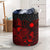 Marshall Islands Laundry Basket - Polynesian Turtle Hibiscus Red Laundry Basket One Size Red - Polynesian Pride