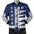 Samoa Polynesian Men's bomber Jacket Blue - Polynesian Pride