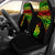 New Caledonia Custom Personalised Car Seat Covers - New Caledonia Coat Of Arms Polynesian Reggae Curve Universal Fit Reggae - Polynesian Pride