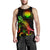 CNMI Polynesian Men Tank Top - Turtle With Blooming Hibiscus Reggae - Polynesian Pride