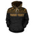 Cook Islands Polynesian Custom Hoodie Horizontal Gold - Polynesian Pride