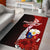 Philippines Polynesian Area Rug - Coat Of Arm With Hibiscus Red - Polynesian Pride