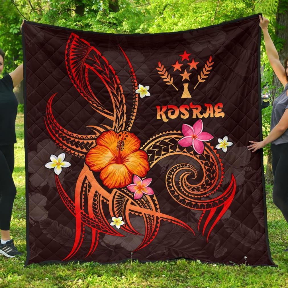 Kosrae Polynesian Premium Quilt - Legend of Kosrae (Red) Red - Polynesian Pride