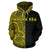 Hawaii Mauna Kea Polynesian Zip up Hoodie The Half Yellow - Polynesian Pride