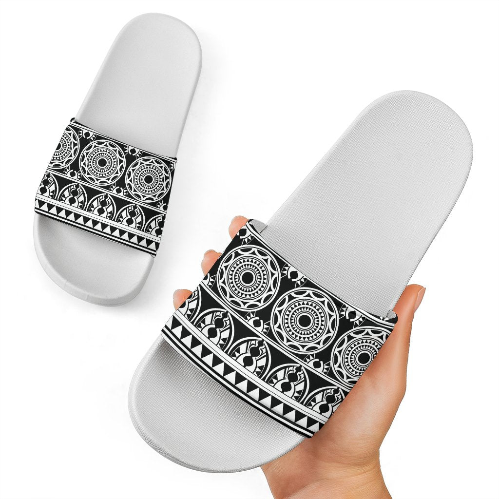 Polynesian Slide Sandals 31 White - Polynesian Pride