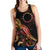 Cook Islands Polynesian Women Tank Top - Turtle With Blooming Hibiscus Gold - Polynesian Pride