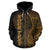 American Samoa Polynesian Custom Zip up Hoodie Coconut Gold - Polynesian Pride