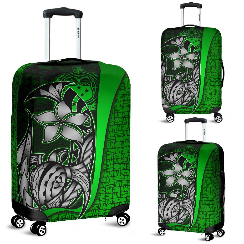 Samoa Polynesian Luggage Covers Green - Turtle With Hook Green - Polynesian Pride