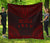 Society Islands Premium Quilt - Society Islands Flag Polynesian Chief Red Version Red - Polynesian Pride