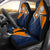 Marshall Islands Car Seat Covers - Marshall Islands Flag with Polynesian Patterns Universal Fit Orange - Polynesian Pride