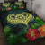 Polynesian Hawaii Kanaka Maoli Quilt Bed Set - Heart with Hibiscus Green - Polynesian Pride