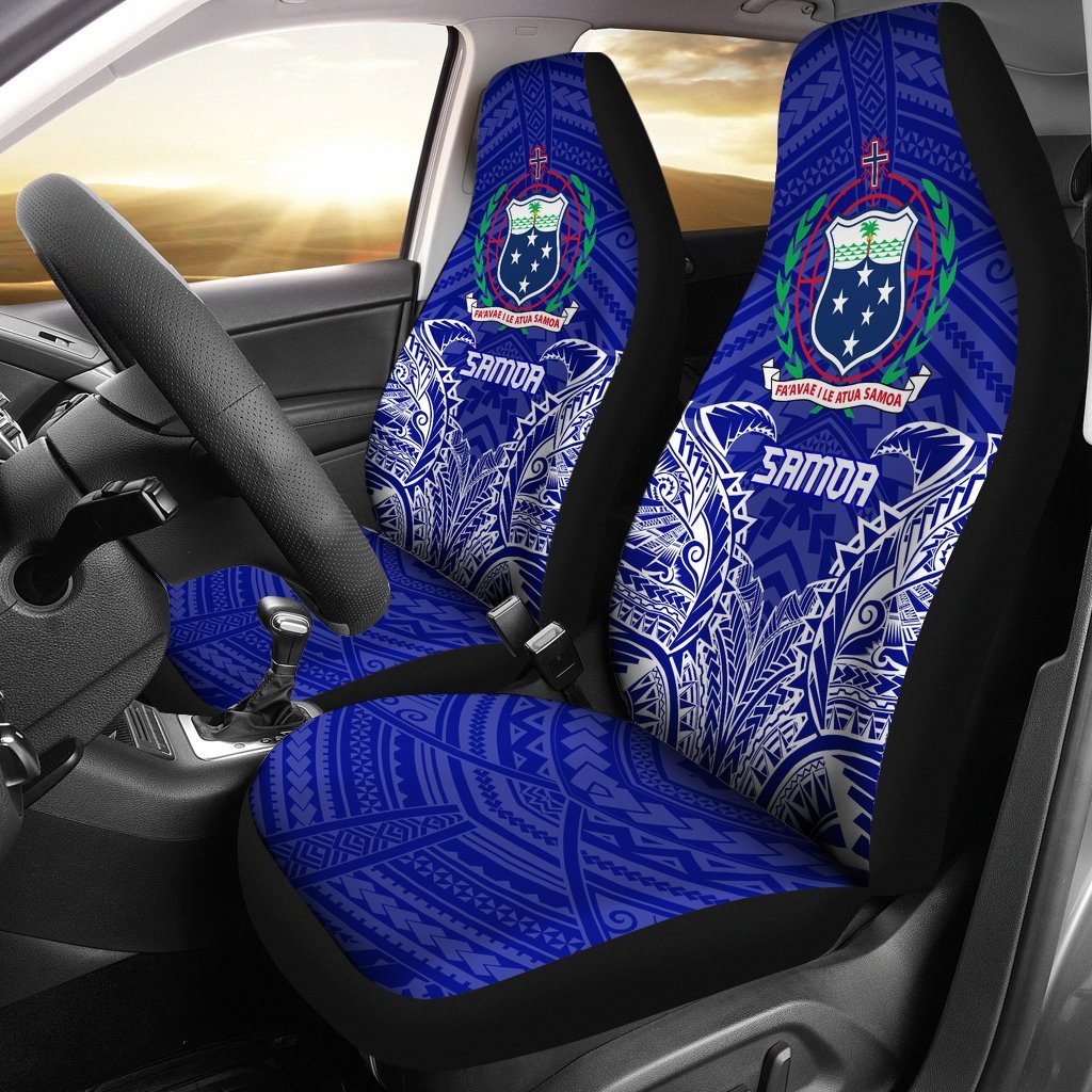 Samoa Car Seat Covers - Samoa Coat Of Arms Premium - A7 - Polynesian Pride