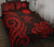 Nauru Quilt Bed Set - Red Tentacle Turtle Red - Polynesian Pride