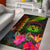 Polynesian Hawaii Polynesian Personalised Area Rug - Hibiscus and Banana Leaves Reggae - Polynesian Pride