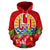 French Polynesia Polynesian Zip Hoodie Flag Hibiscus - Polynesian Pride