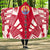 Tahiti Hooded Blanket - Polynesian Tattoo Flag Hooded Blanket White - Polynesian Pride