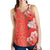 Hawaii Hibiscus Flower Polynesian Women's Tank Top - Curtis Style - Orange - Polynesian Pride