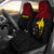 Papua New Guinea Custom Personalised Car Seat Covers - Papua New Guinea Flag Polynesian Tattoo Red Universal Fit Red - Polynesian Pride